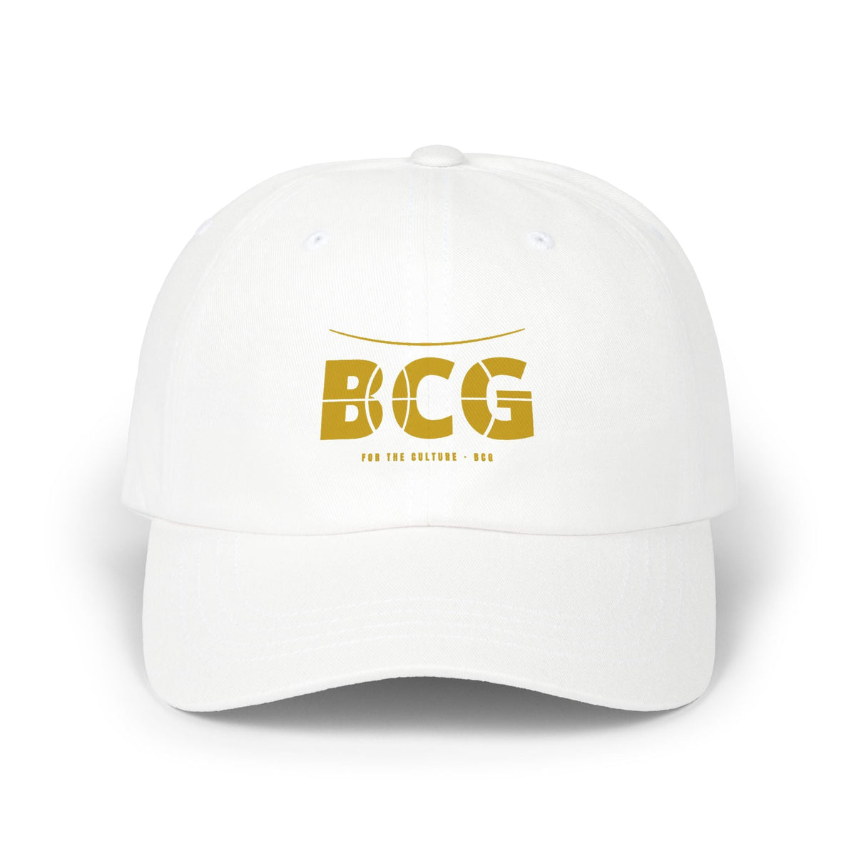 ML Hat KYMR — white/gold, front