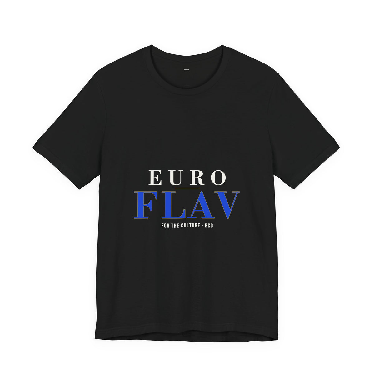 Euro Flav Tee – The Euro Serif – Black