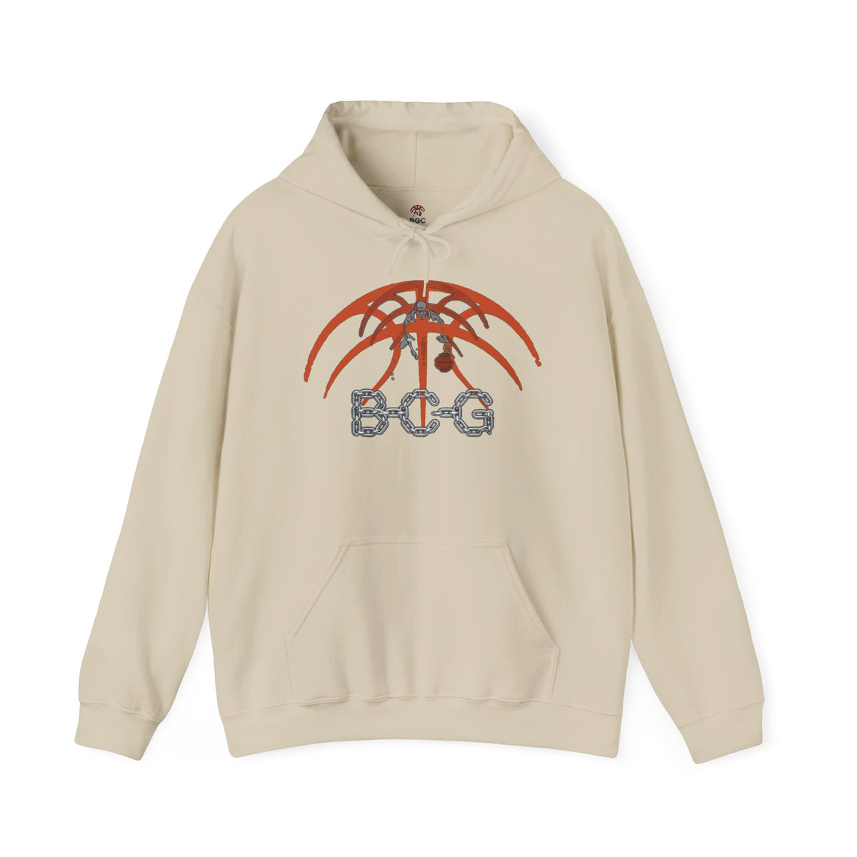 Palm Tree & Chain Logo Hoodie — BCG Graphic Pullover