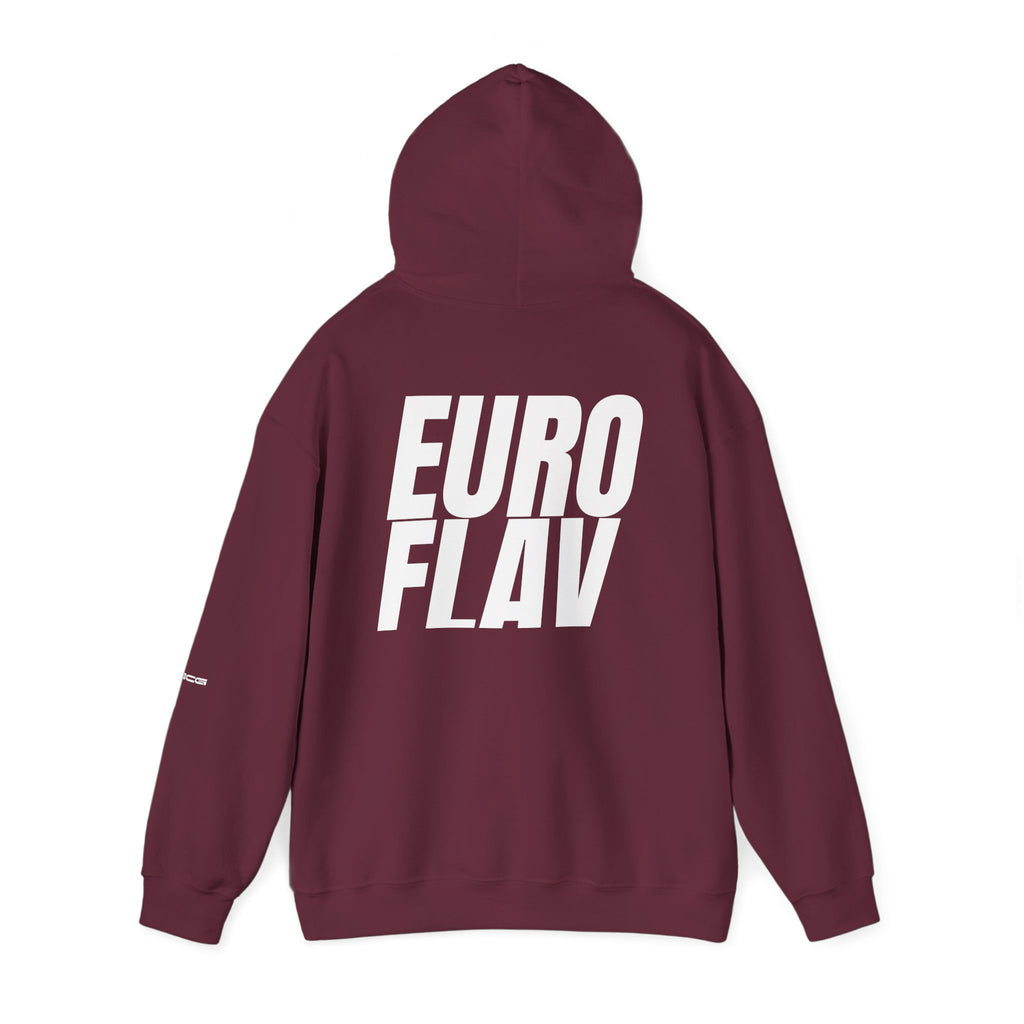 Euro Flav Hoodie – Dem Boys Script (Maroon)