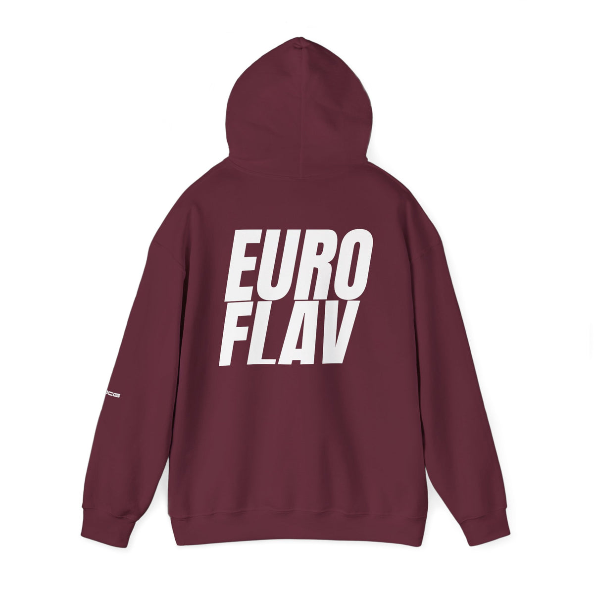 Euro Flav Hoodie – Dem Boys Script (Maroon)
