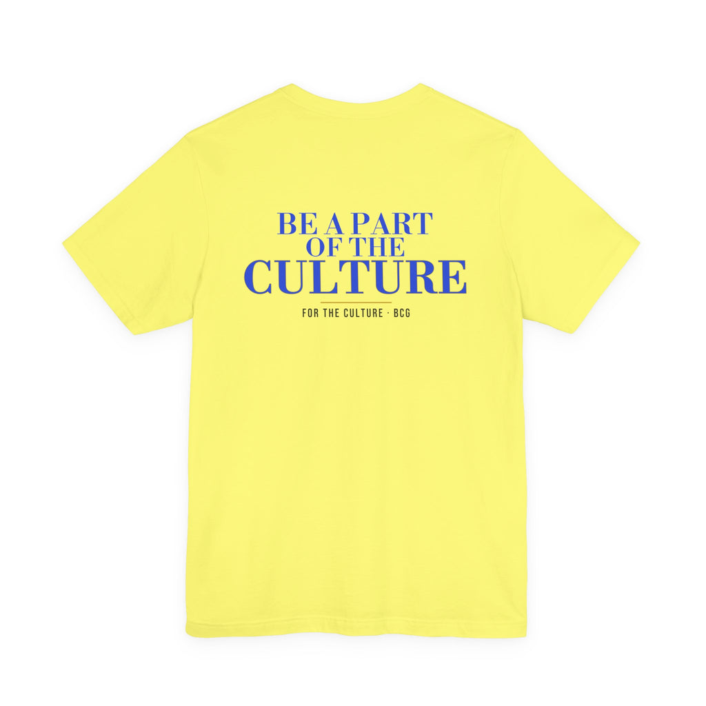 ML Tee – Be A Part Serif Cut Back (Yellow)