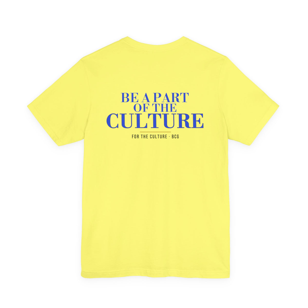 ML Tee – Be A Part Serif Cut Back (Yellow)