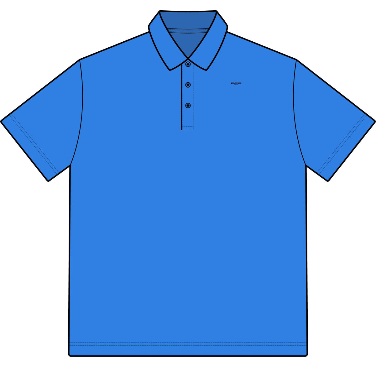BCG French Blue Luxury Polo