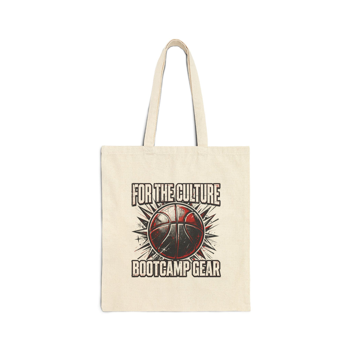 Tote Bag — "For The Culture" Basketball Bootcamp Gear Canvas Tote