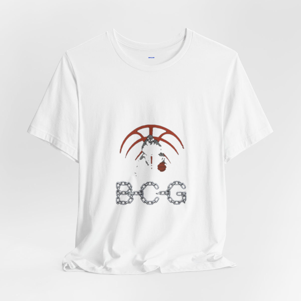 Basketball Chain Logo Tee — 'BCG' Graphic Sports T-Shirt