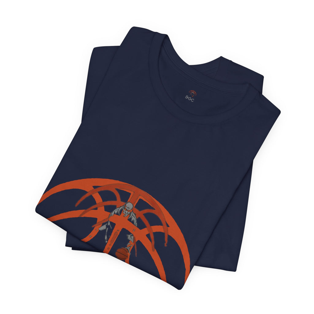 Basketball Chain Logo Tee — 'STG' Graphic Sports T-Shirt