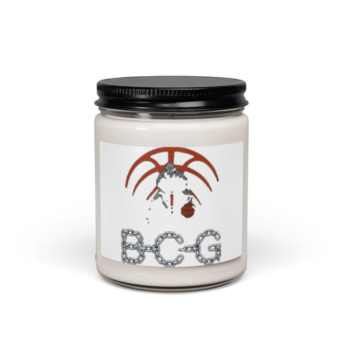 B.C.G. Palm Cross Soy Candle — 9oz Scented Jar (Decorative Gothic Palm Design)