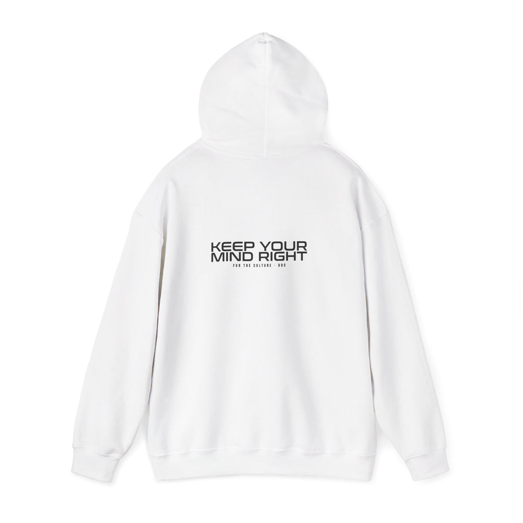 BBC Orbitron Split-Block Hoodie – White