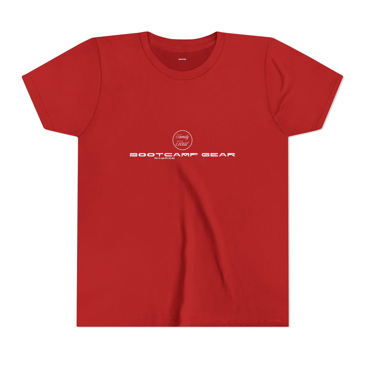 Family First Tee – Madrid (Red) – Youth
