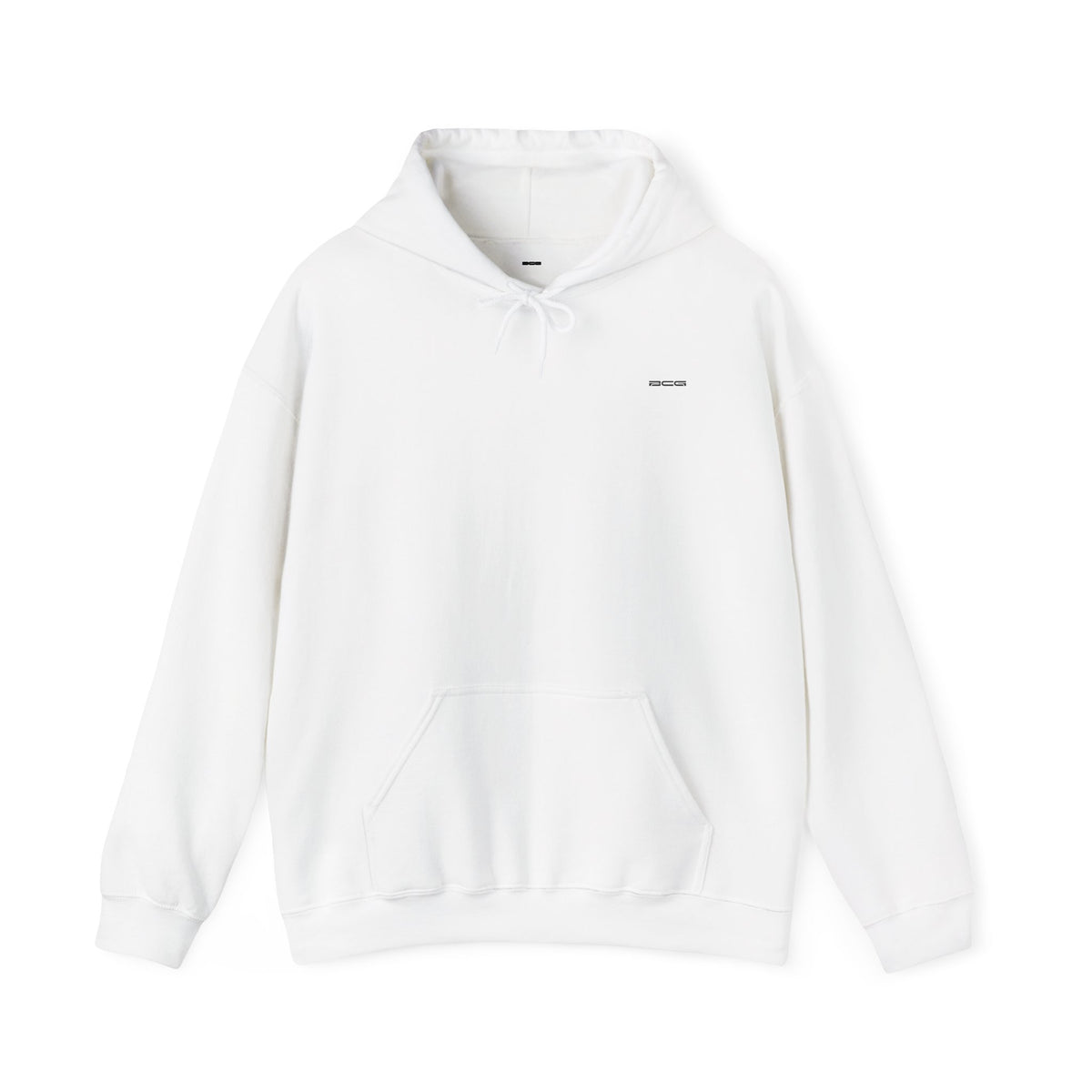 We The House Hoodie – Architectural Stack (White)