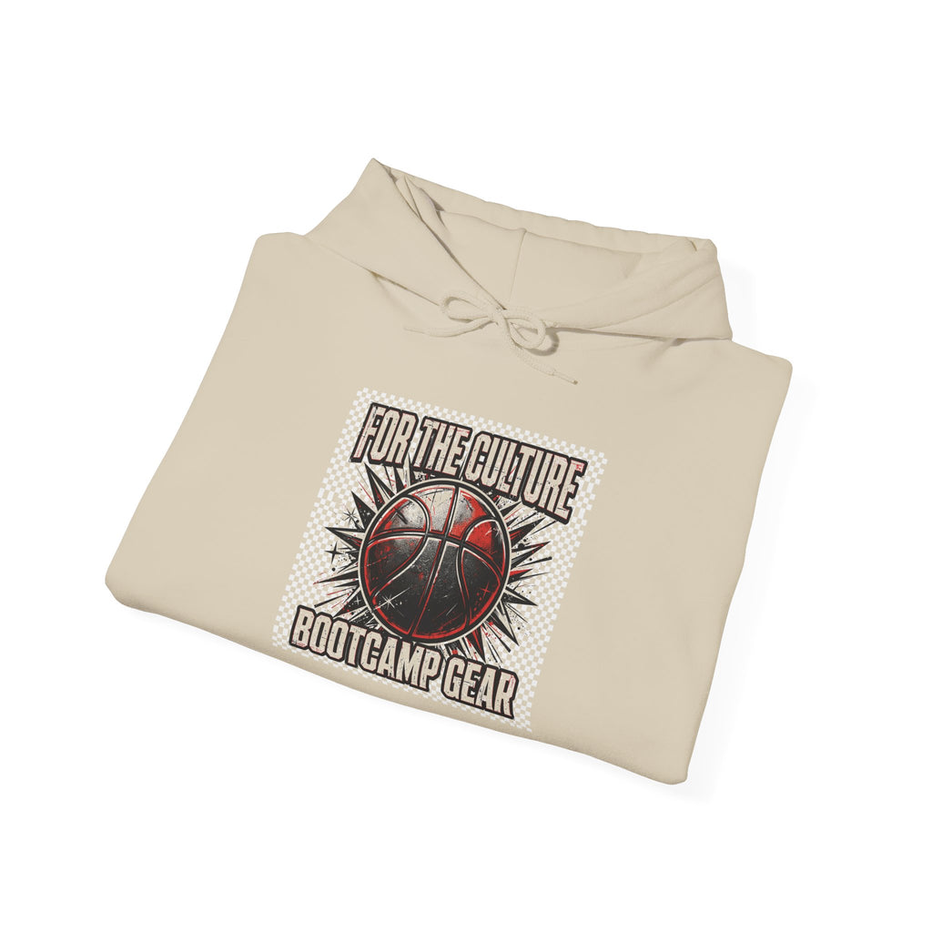 Basketball Graphic Hoodie – "Nothing But Net" Retro Court Design