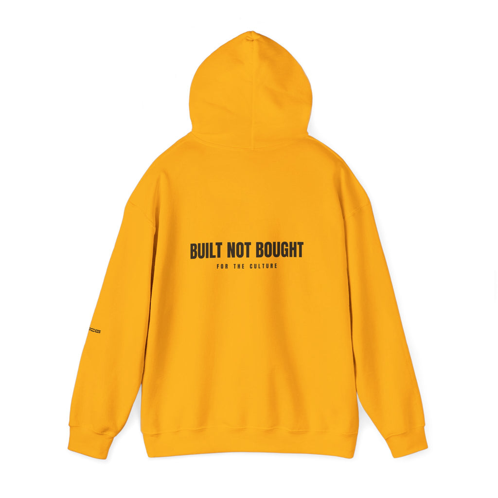 ML Hoodie – Built Not Bought Back (Gold)