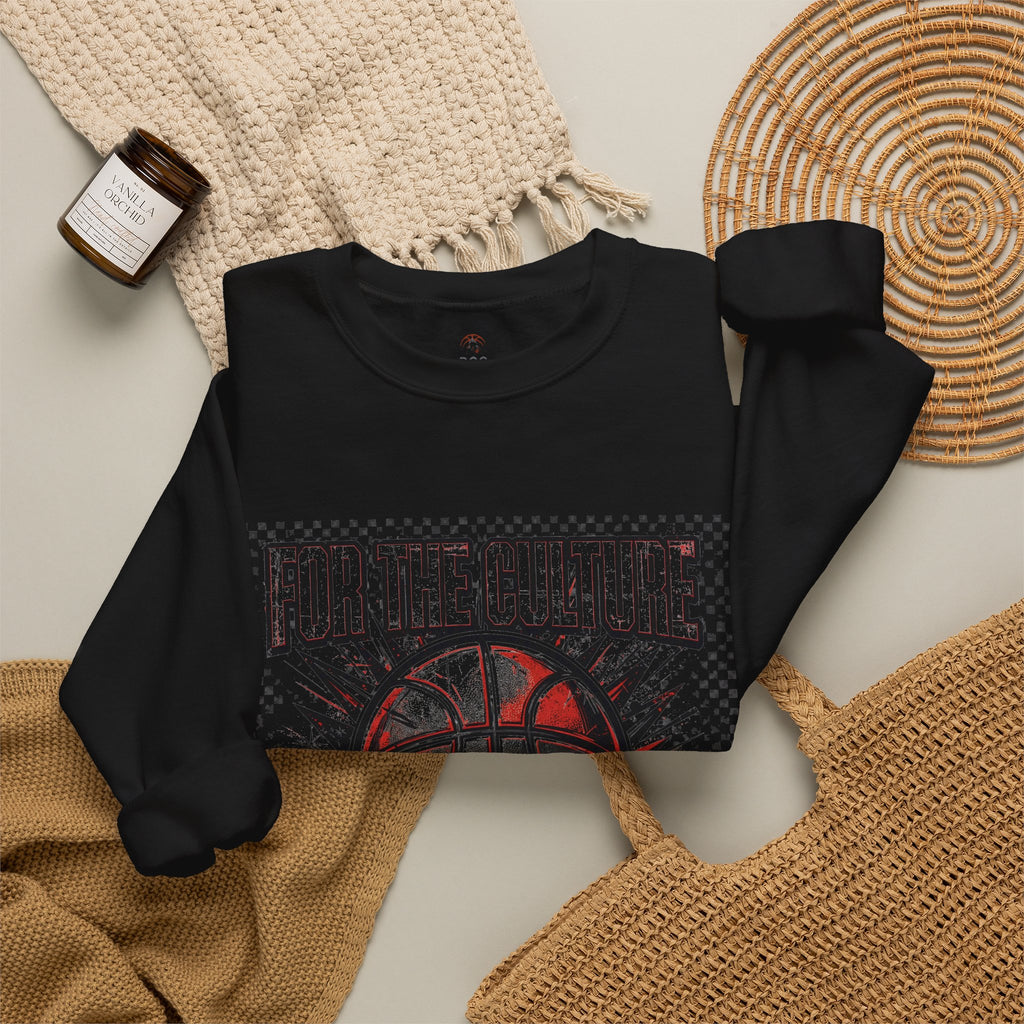 For The Culture Basketball Crewneck Sweatshirt - Rootcamp Gear Graphic Pullover