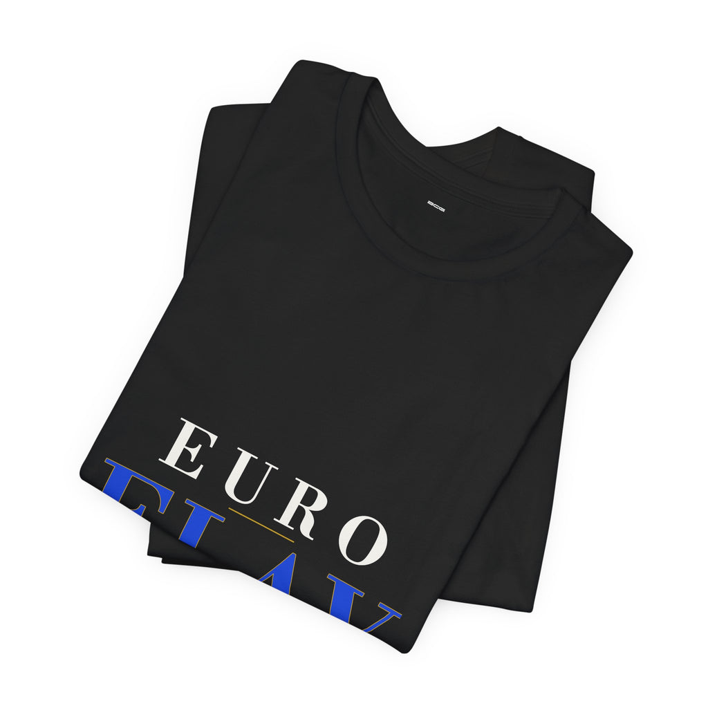 Euro Flav Tee – The Euro Serif – Black