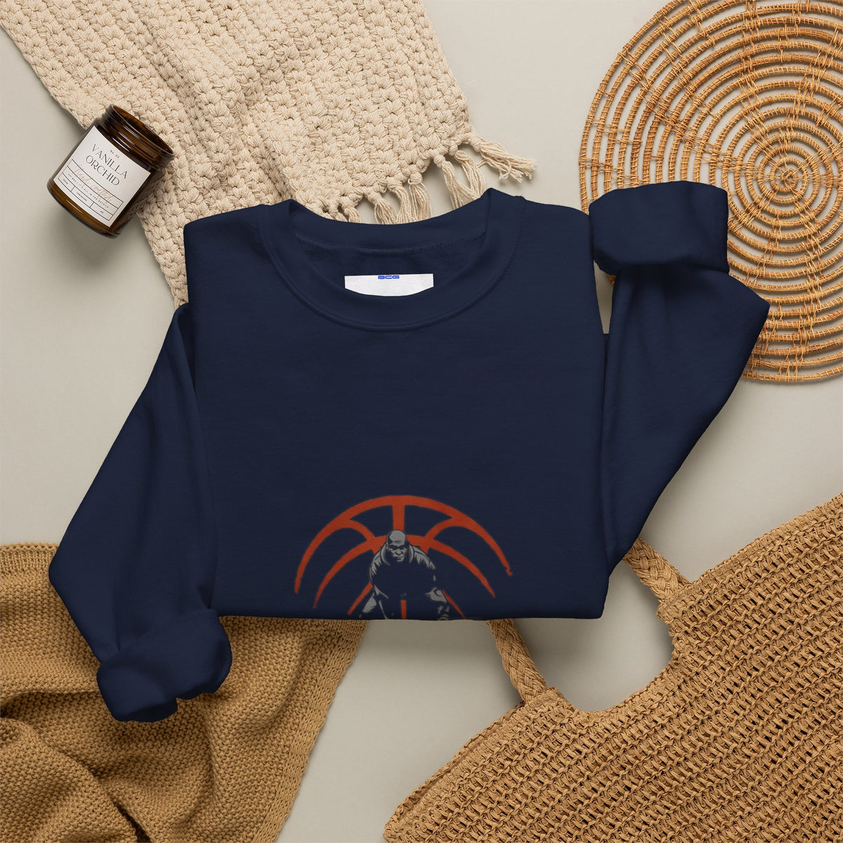 Basketball Chain Logo Crewneck Sweatshirt