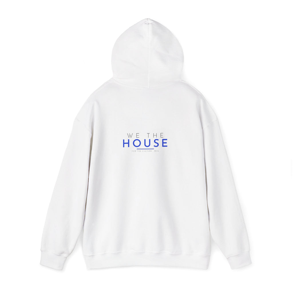 We The House Hoodie – Architectural Stack (White)