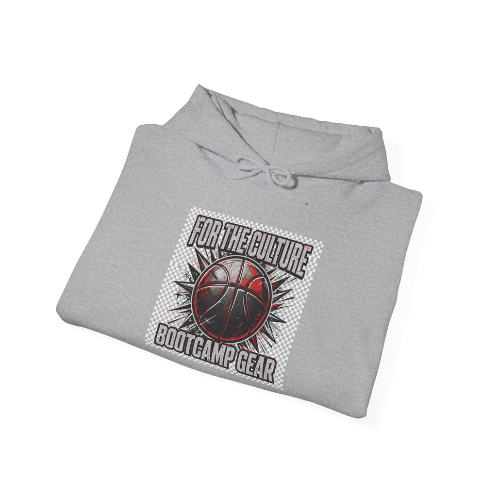 Basketball Graphic Hoodie – "Nothing But Net" Retro Court Design