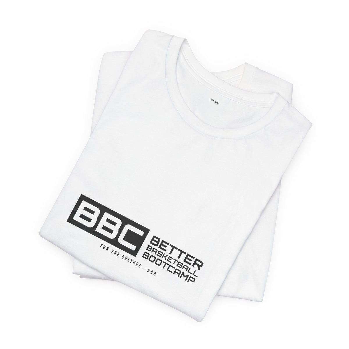 BBC Orbitron Split-Block Tee – White