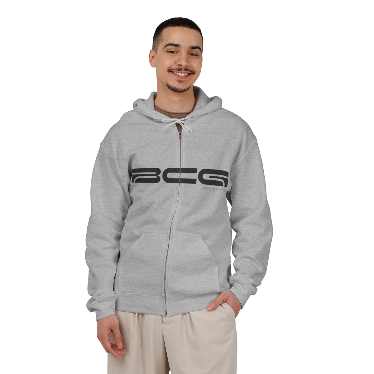 ML Zip Hoodie – Gray