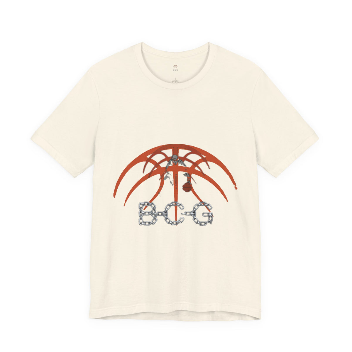 Basketball Chain Logo Tee — 'STG' Graphic Sports T-Shirt