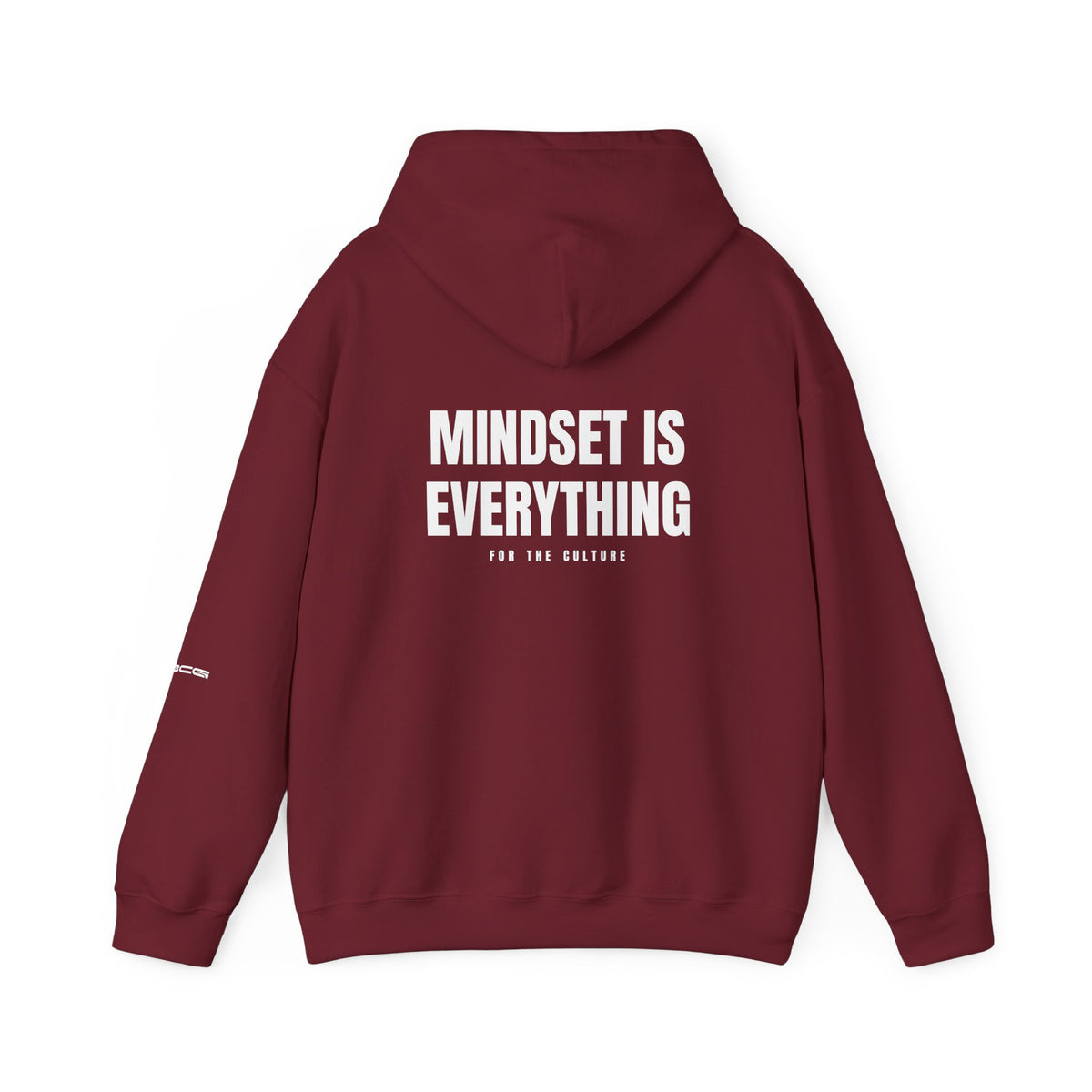 ML Hoodie – Mindset Is Everything Back (Garnet)