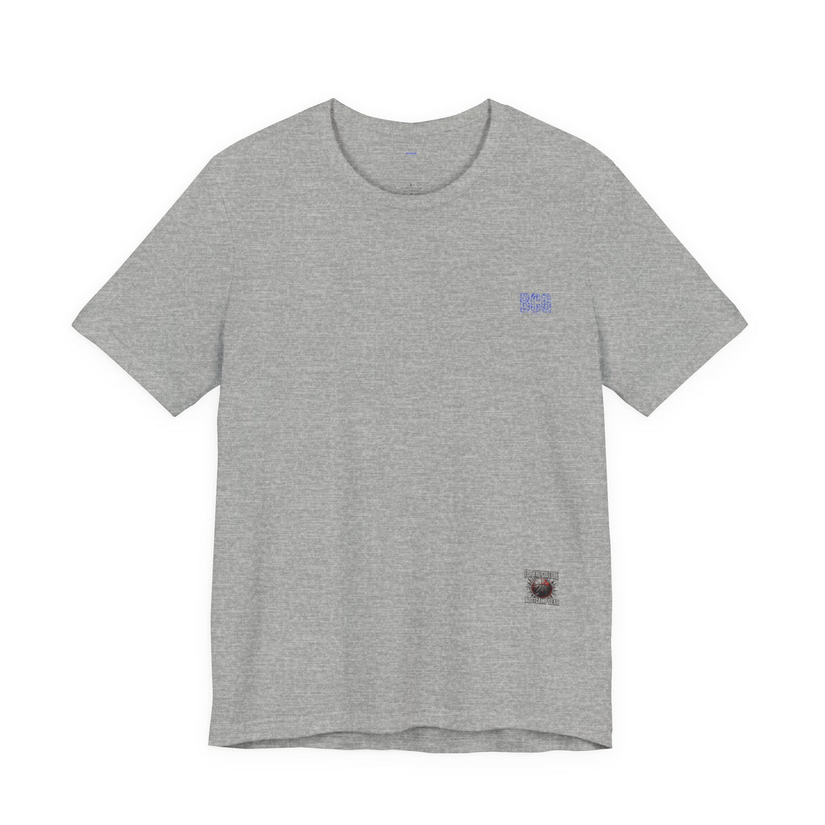 Minimalist White Tee with Tiny Chest Logo – Classic Casual Short Sleeve Shirt