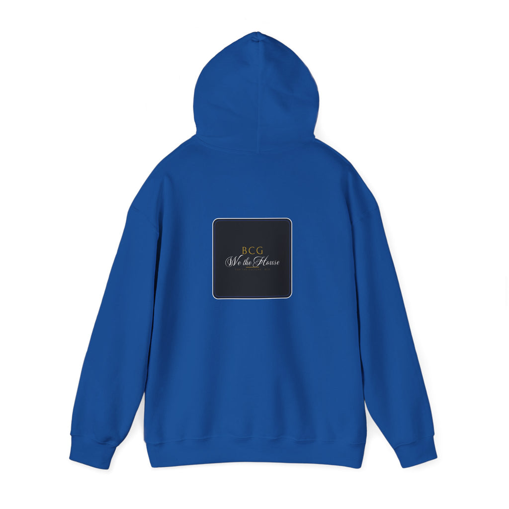 We The House Hoodie – Script Seal (Royal)