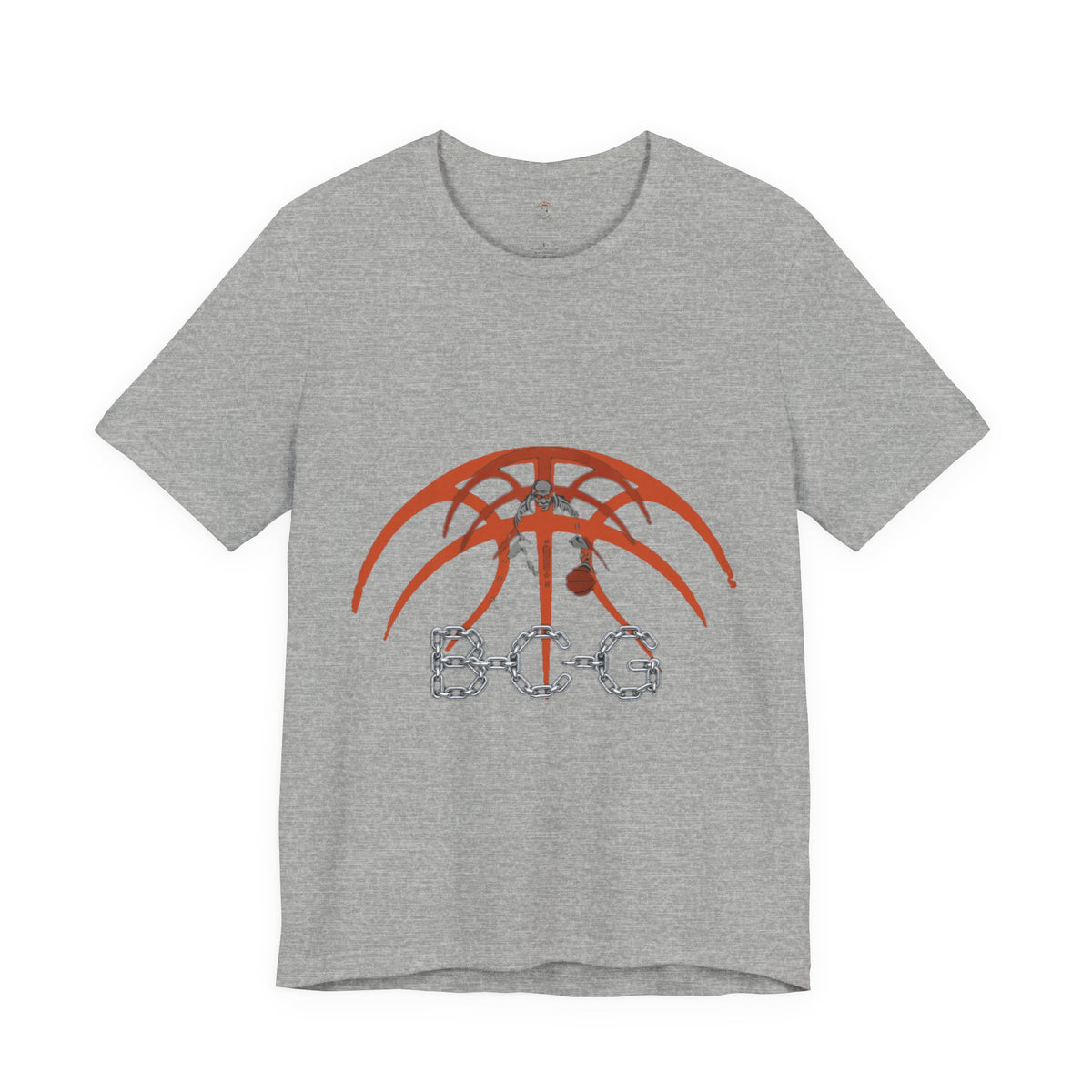 Basketball Chain Logo Tee — 'STG' Graphic Sports T-Shirt