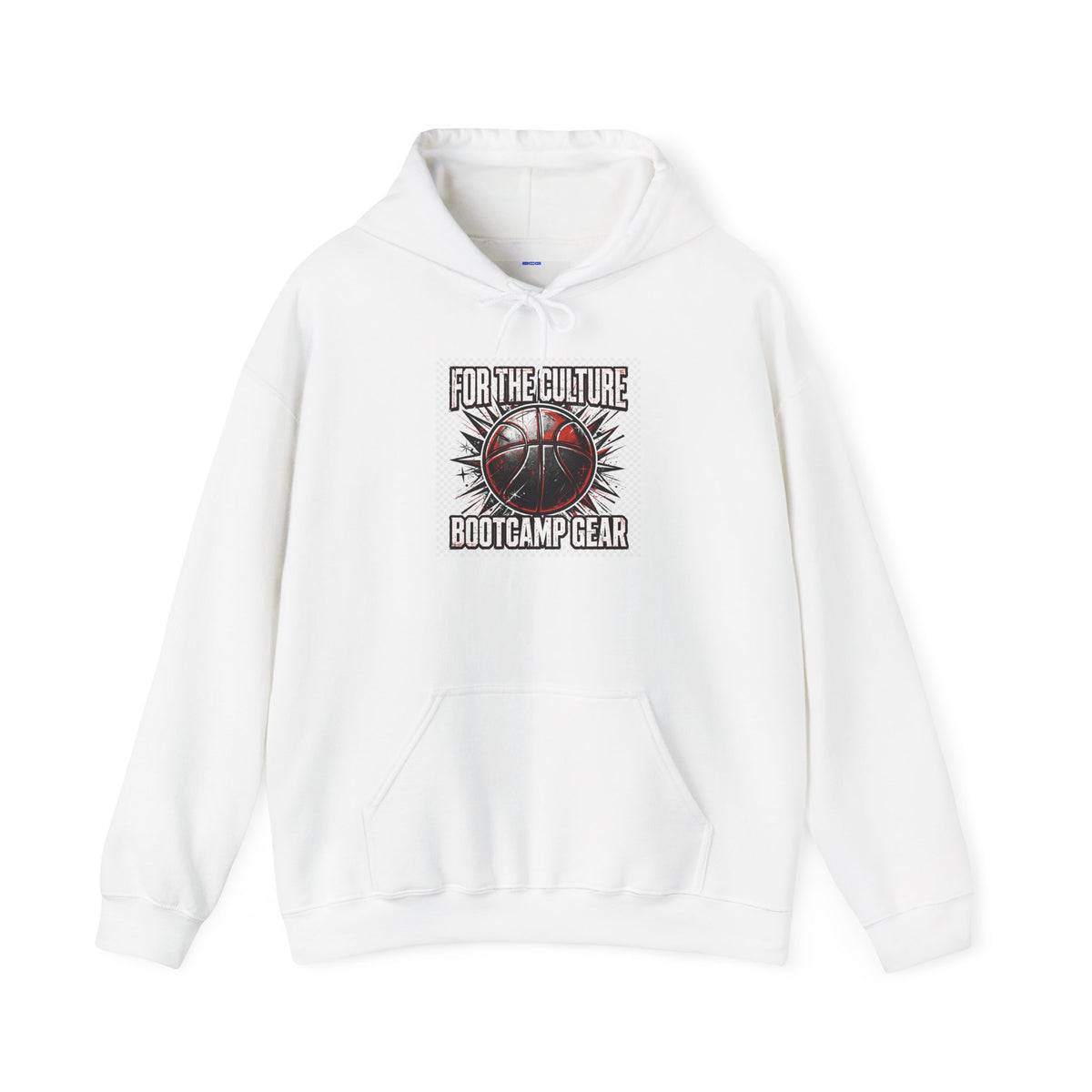 Basketball Graphic Hoodie – "Nothing But Net" Retro Court Design