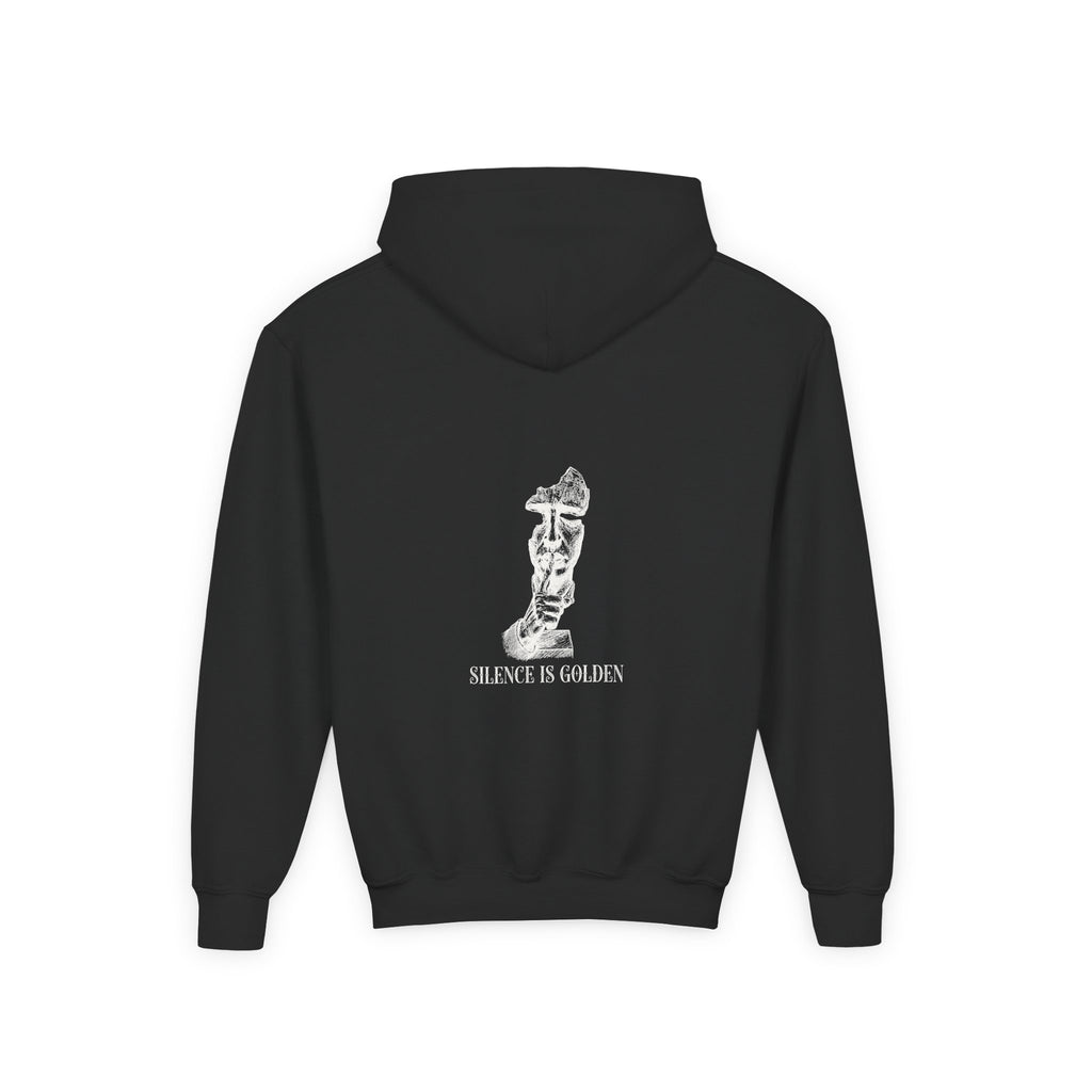 Silence Is Golden Hoodie – Black – Youth