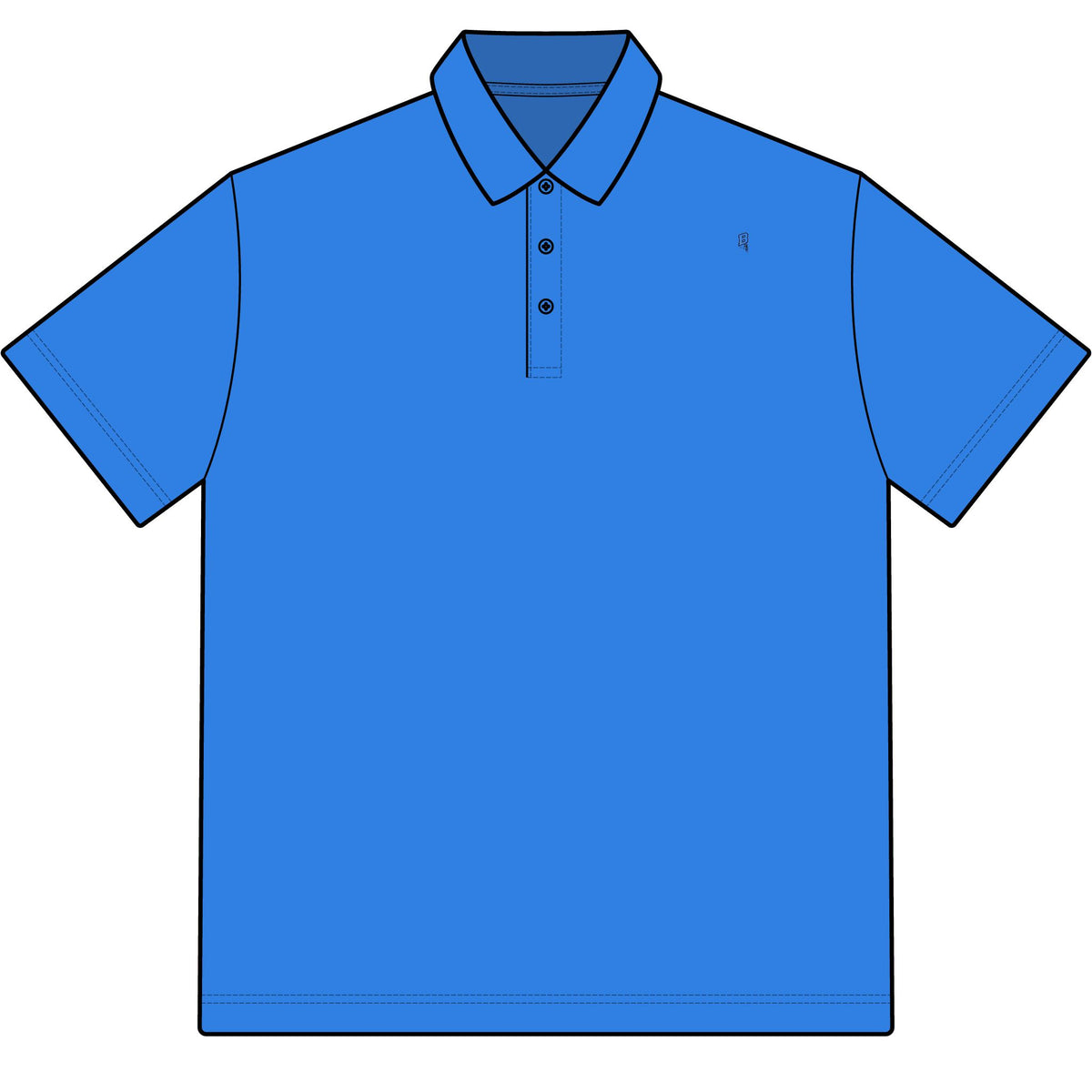 BCG French Blue Luxury Polo