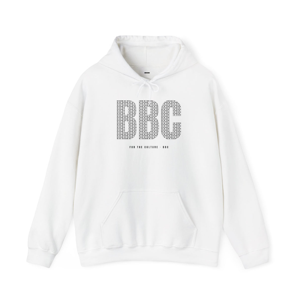 BBC Microtext Hoodie – White
