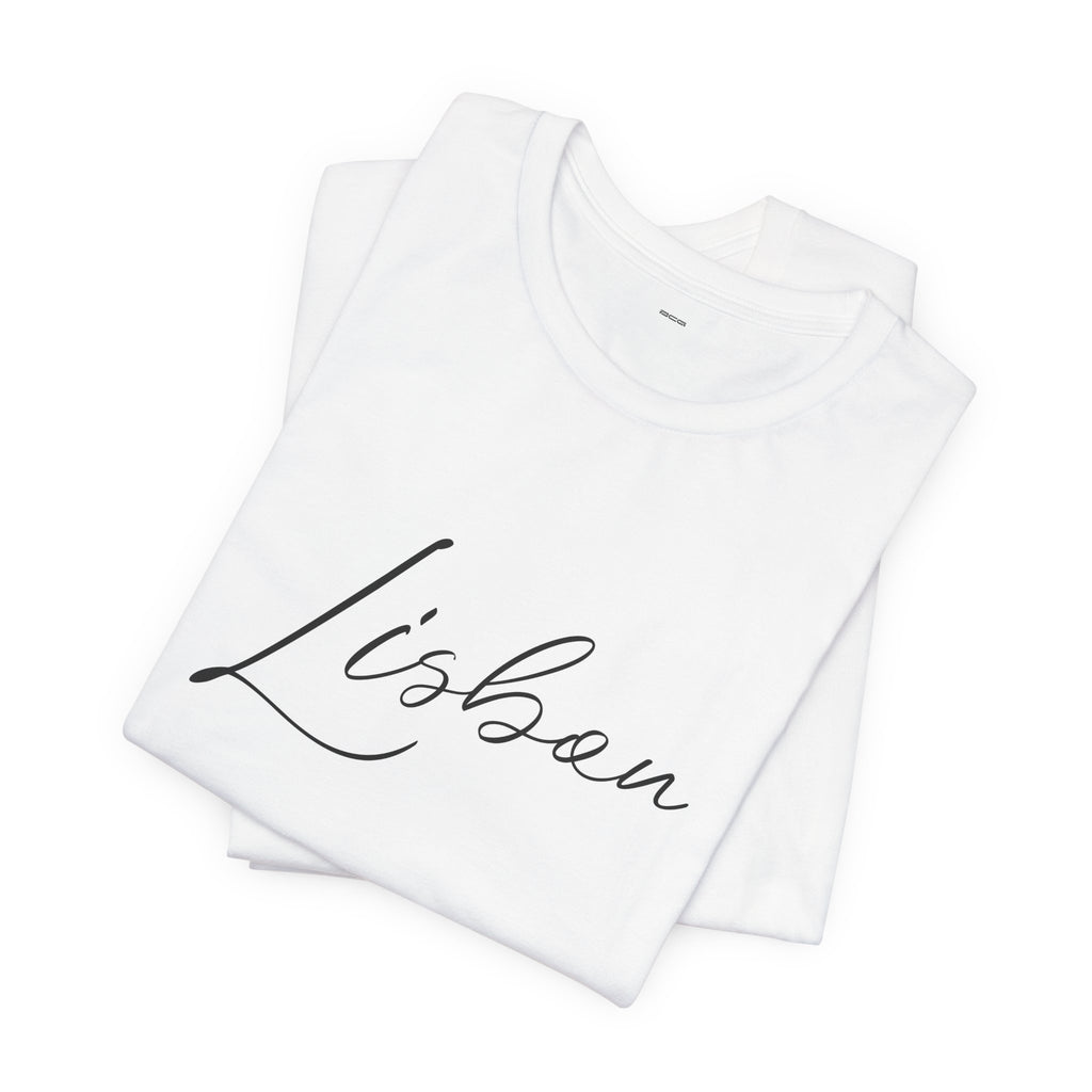 NCG Tee – Lisbon Script (White)