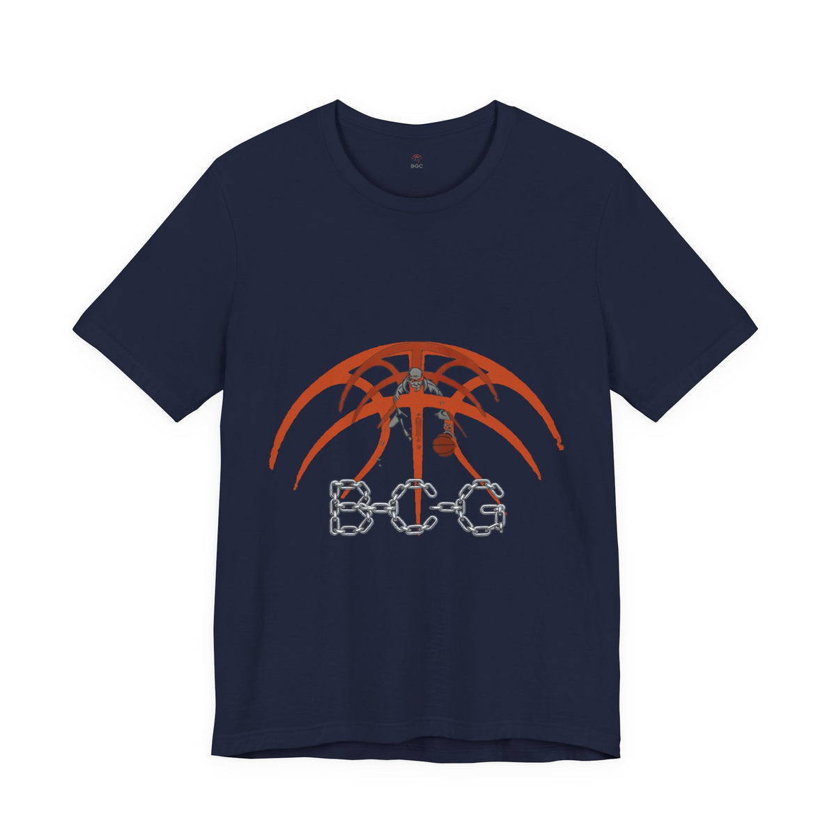 Basketball Chain Logo Tee — 'STG' Graphic Sports T-Shirt