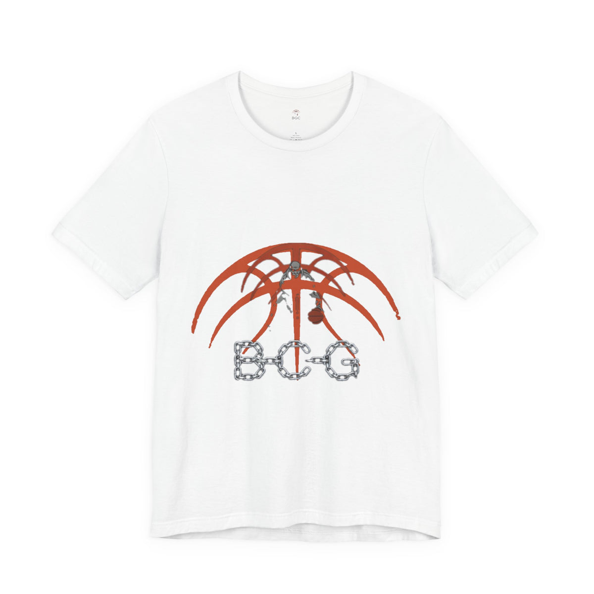 Basketball Chain Logo Tee — 'STG' Graphic Sports T-Shirt