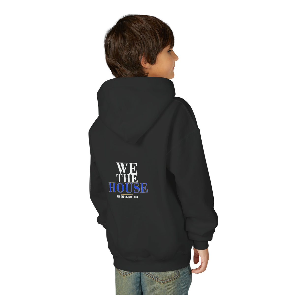 We The House Hoodie – Didone Stack (Black) – Youth