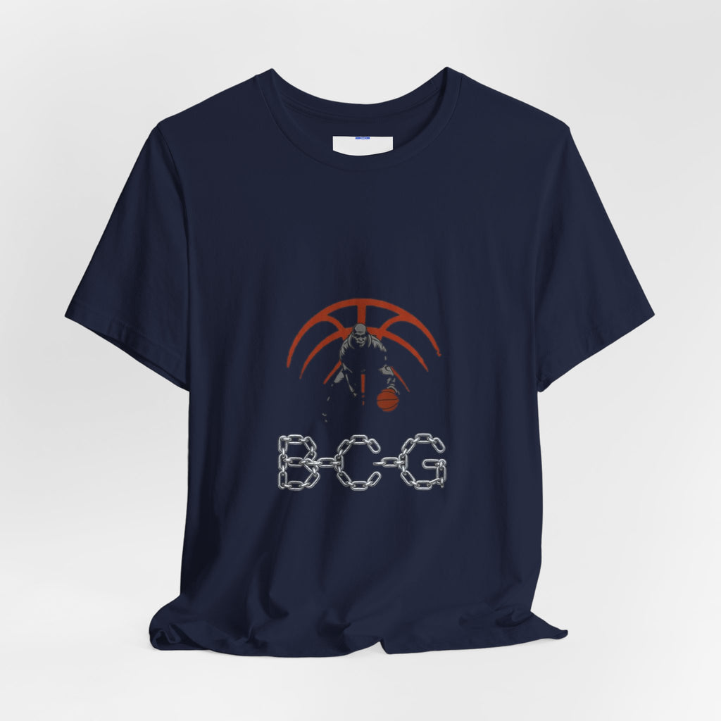Basketball Chain Logo Tee — 'BCG' Graphic Sports T-Shirt