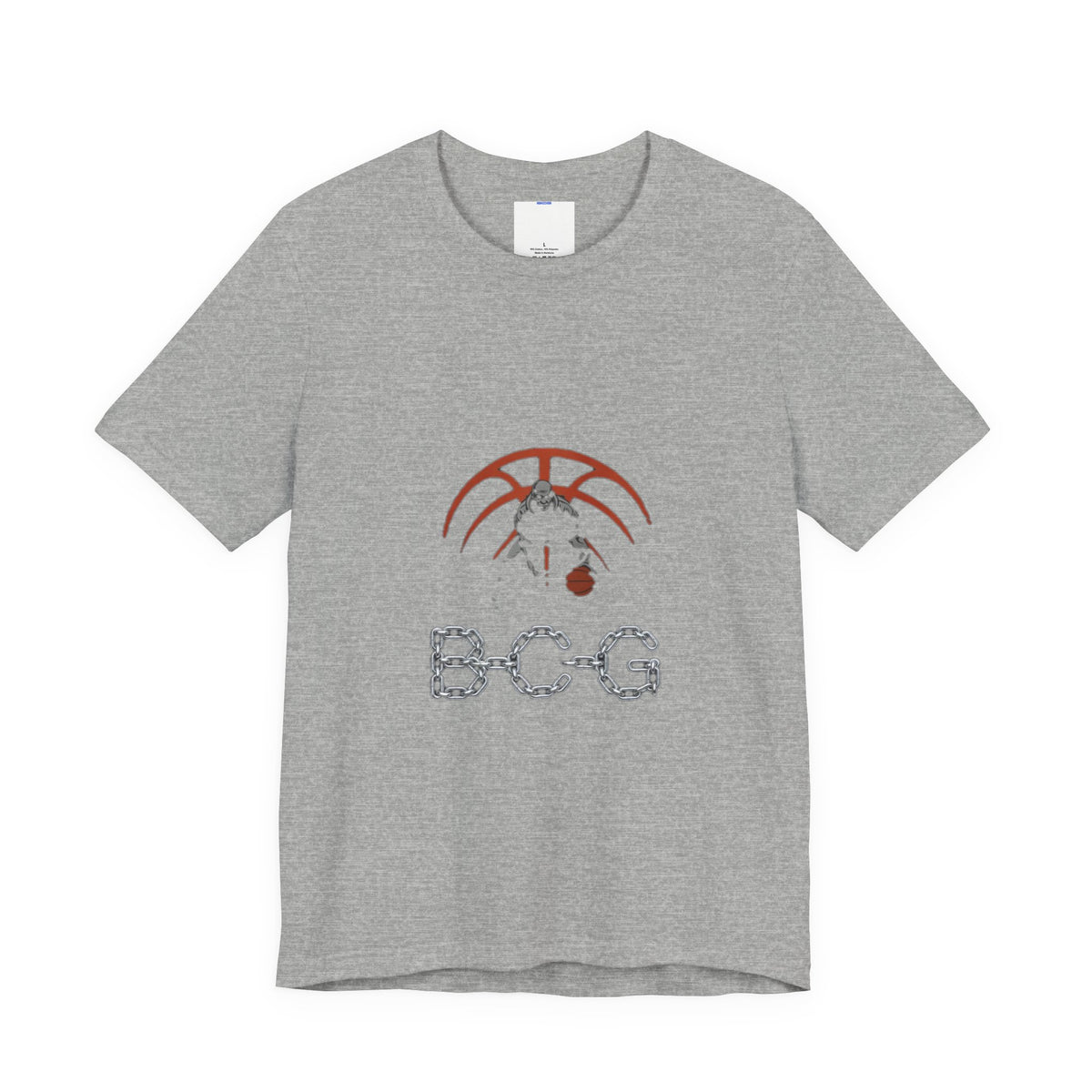 Basketball Chain Logo Tee — 'BCG' Graphic Sports T-Shirt