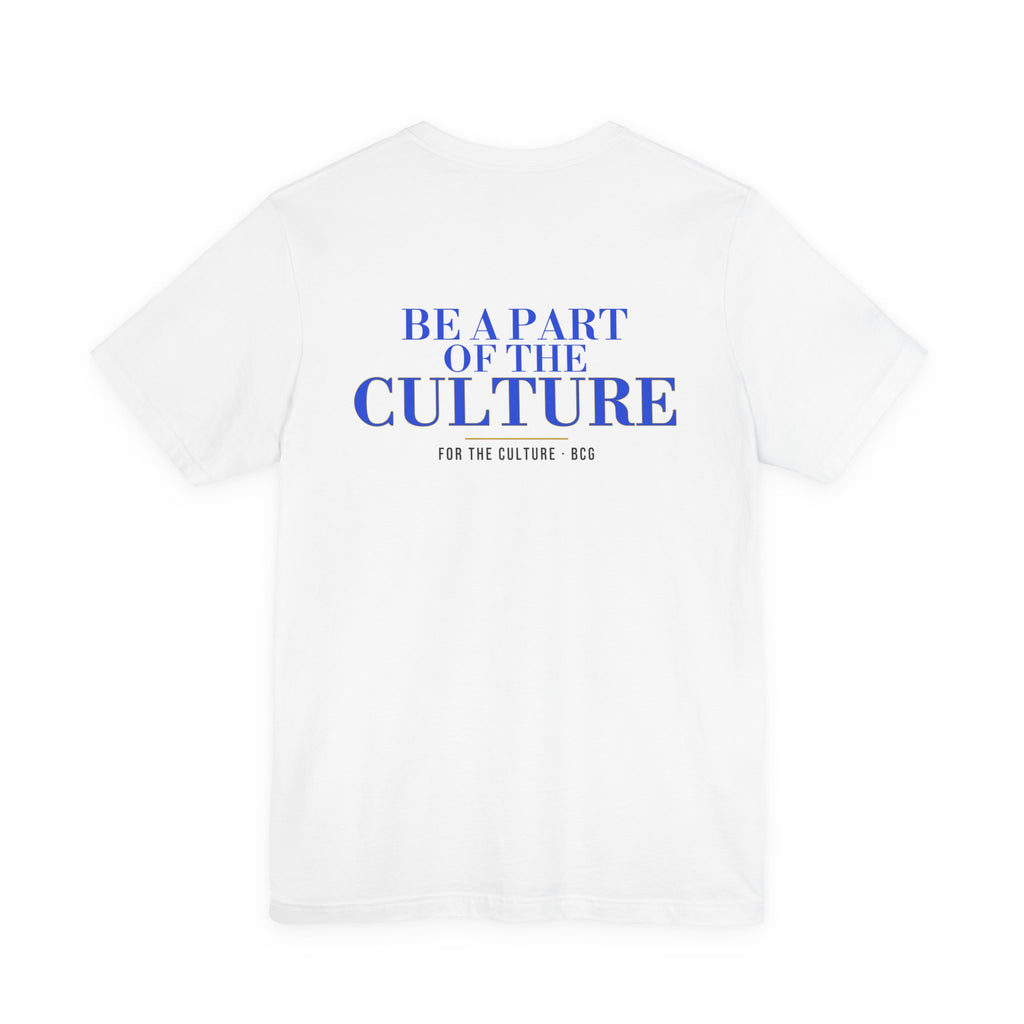 ML Tee – Be A Part Serif Cut Back (White)