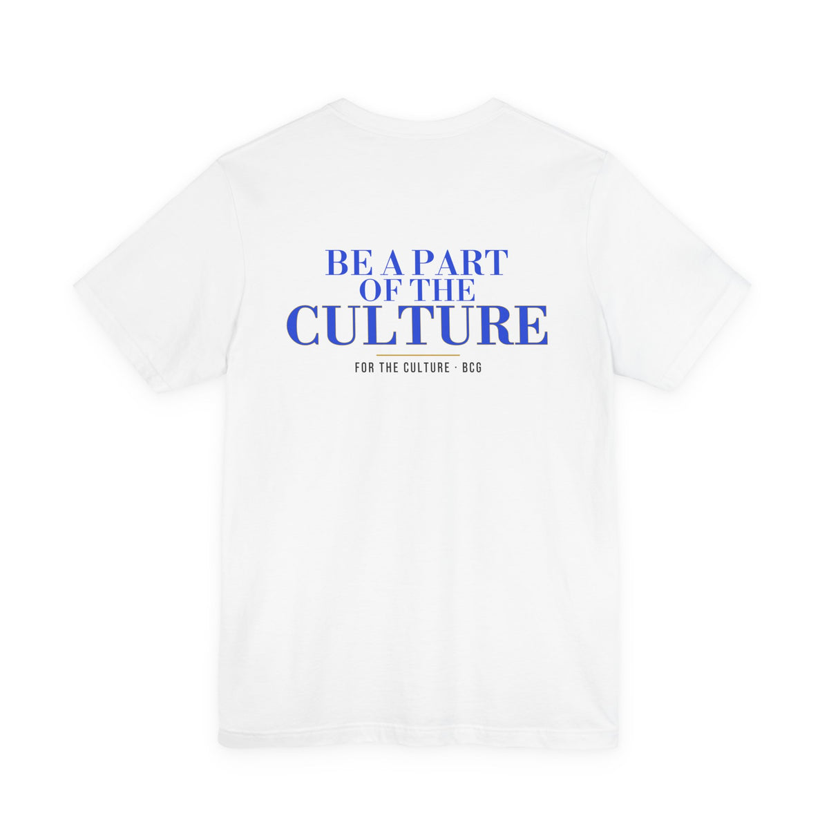 ML Tee – Be A Part Serif Cut Back (White)