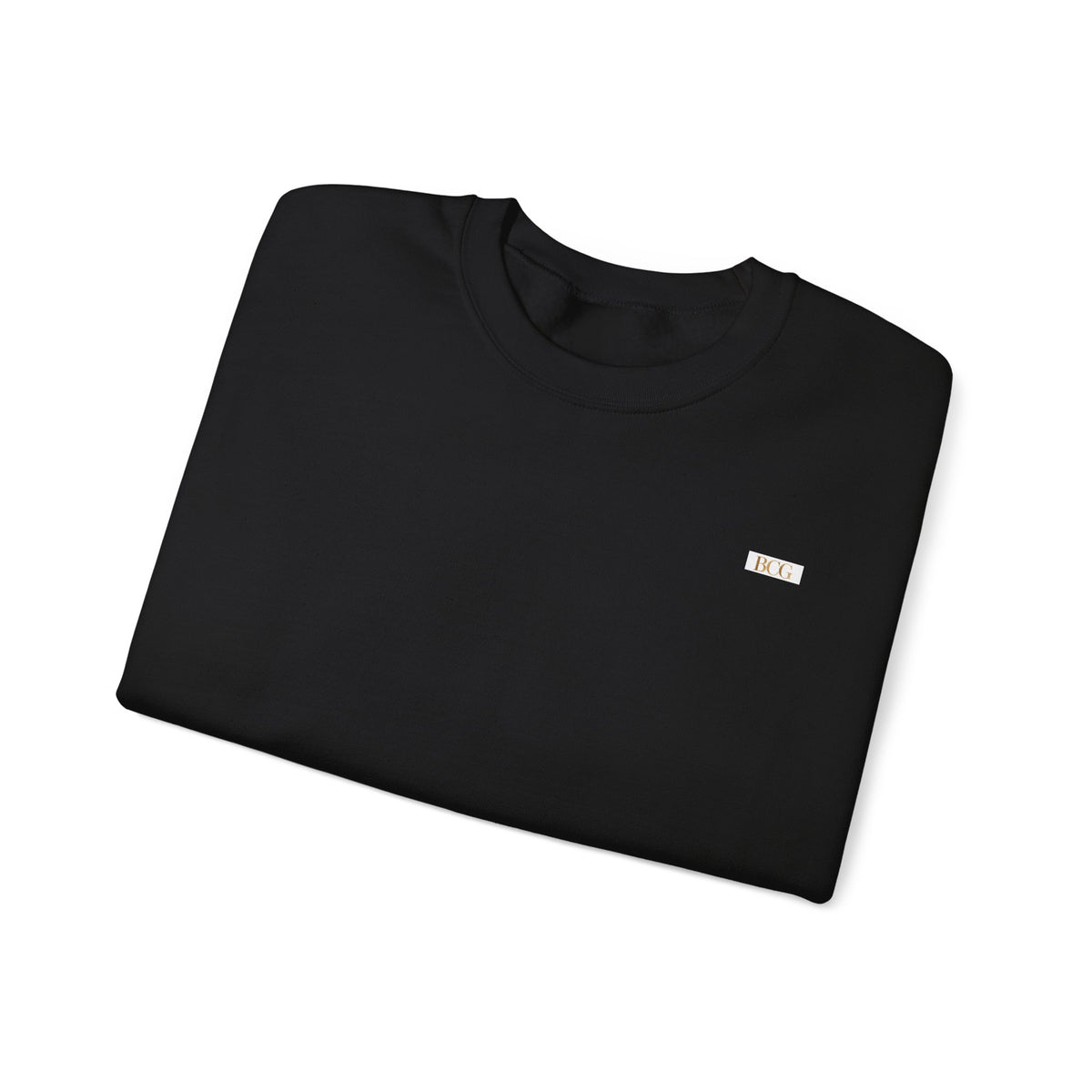 Crewneck Sweatshirt — Minimalist Tiny "PK" Embroidered White Pullover