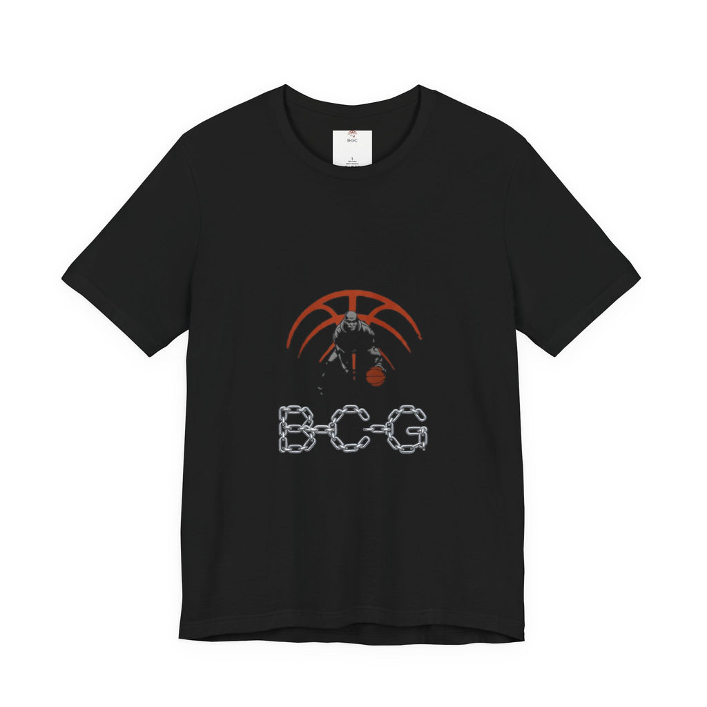 Basketball Chain Logo Tee — 'BCG' Graphic Sports T-Shirt