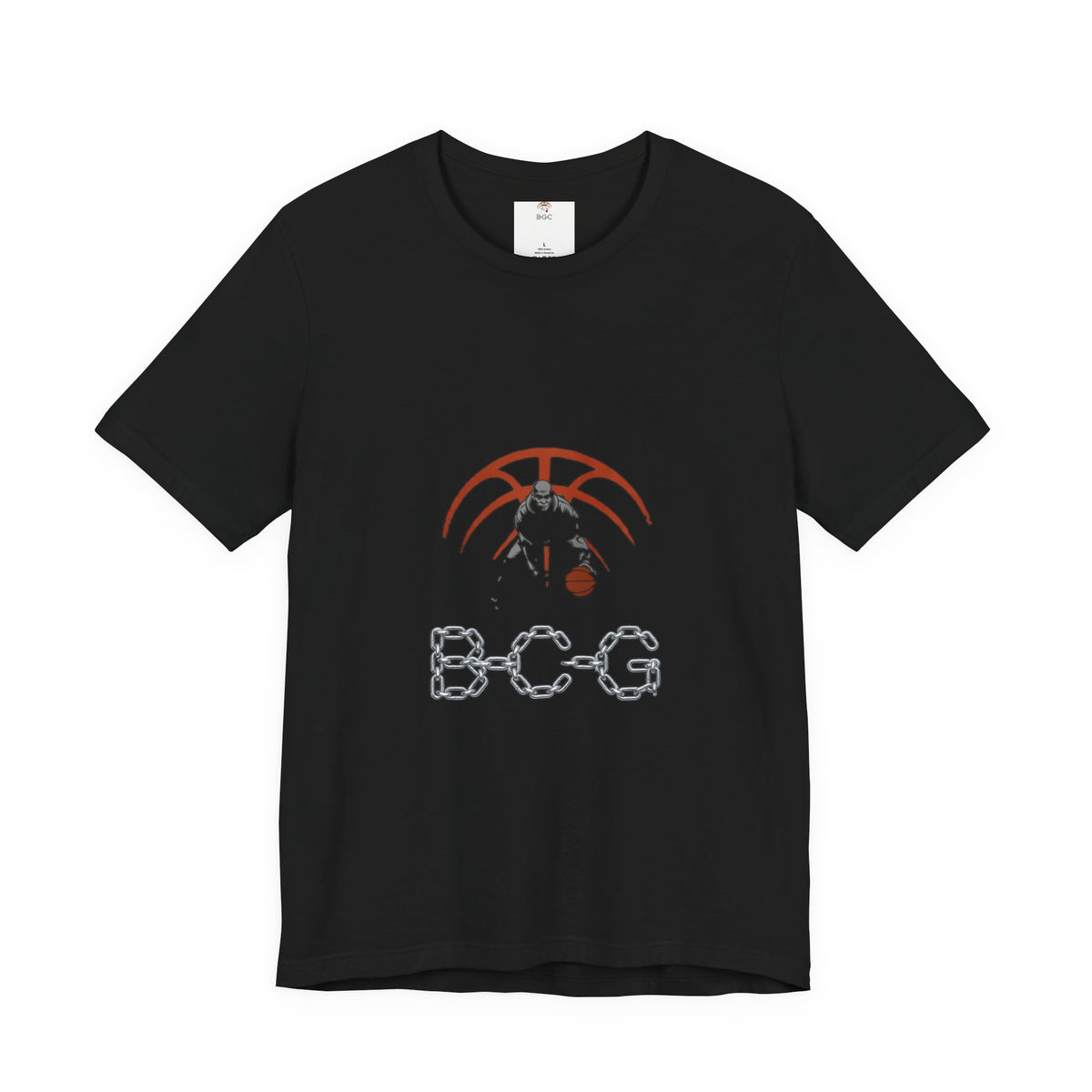 Basketball Chain Logo Tee — 'BCG' Graphic Sports T-Shirt