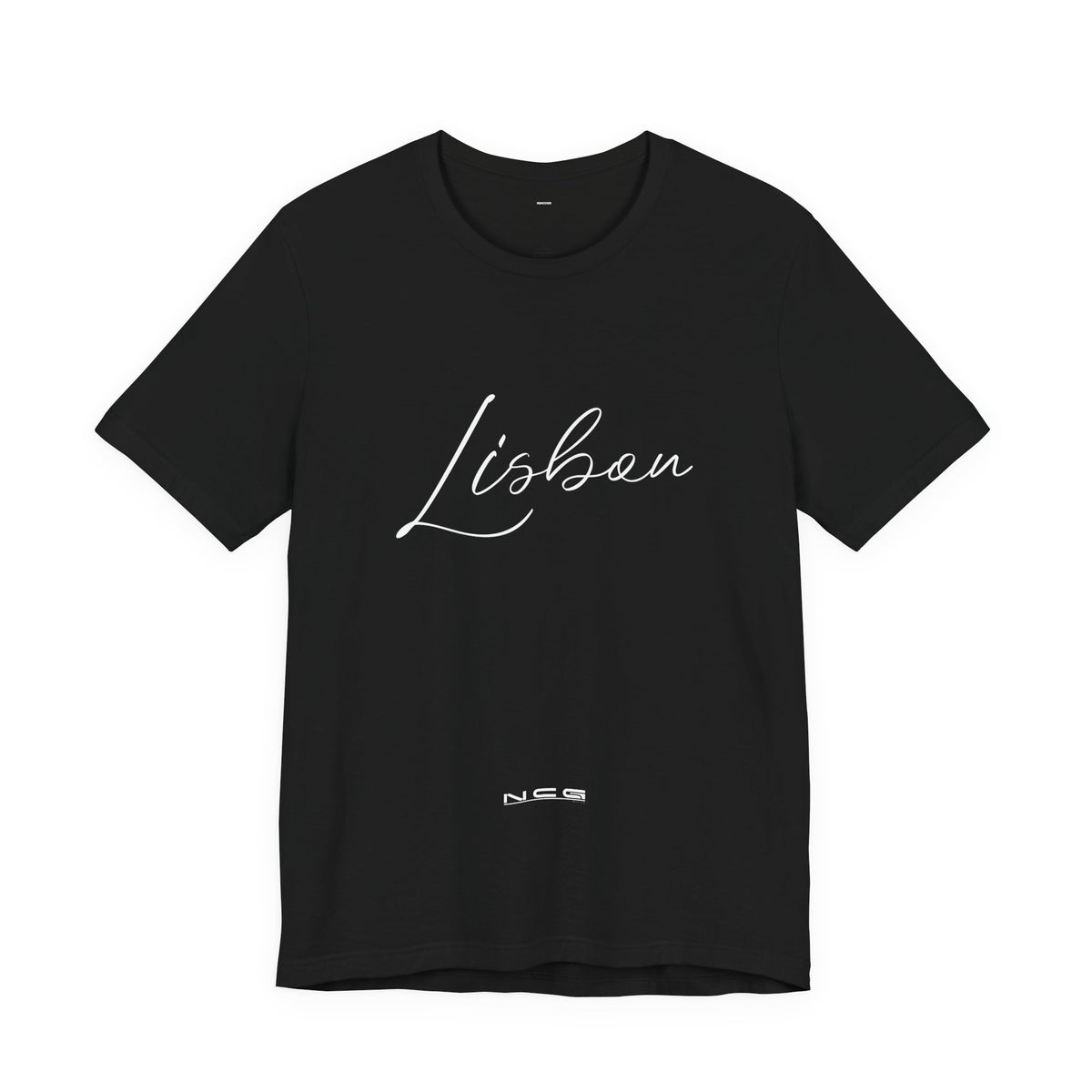 NCG Tee – Lisbon Script (Black)