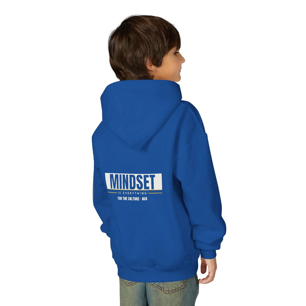 Mindset Hoodie – Mindset Is Everything (Royal) – Youth