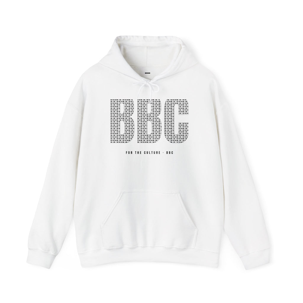 BBC Microtext Hoodie – White