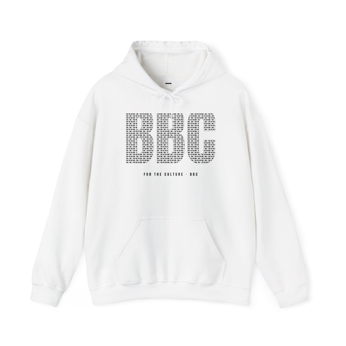 BBC Microtext Hoodie – White