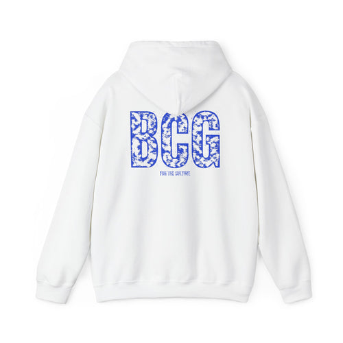 BCG Grunge Stamp Hoodie – White