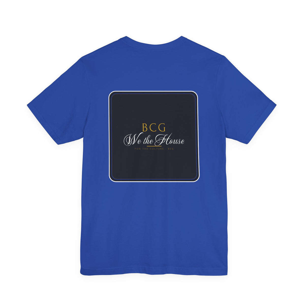 We The House Tee – Script Seal (True Royal)